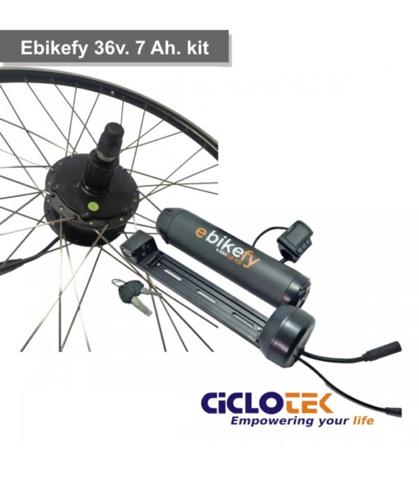 Kit Conversión a bicicleta eléctrica Ebikefy Ciclotek